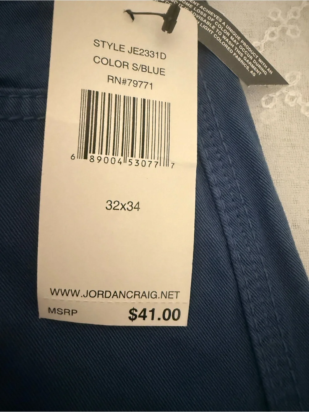 Jordan Craig Men's Navy Bootcut Jeans